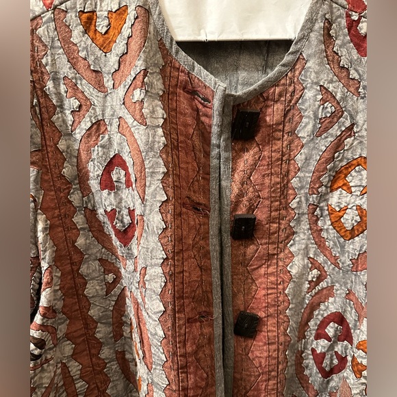 The Territory Ahead Cotton Quilted Women’s Jacket Size L Gray/Brown Color - Picture 2 of 9